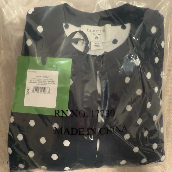 Kate Spade target Black and White Polka Dot Cardigan - Picture 3 of 3
